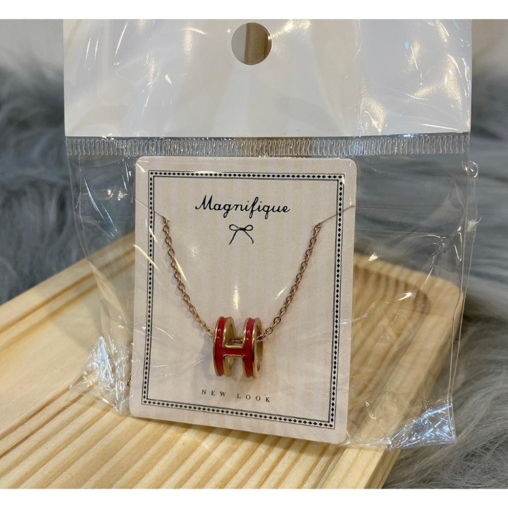 🅷立體H字母氣質網紅同款高檔鈦吊墜鎖骨鏈🅷-細節圖4