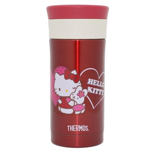 【THERMOS膳魔師】Hello Kitty不銹鋼真空保溫保冰杯350ml(JMK-351-RK紅色愛心)