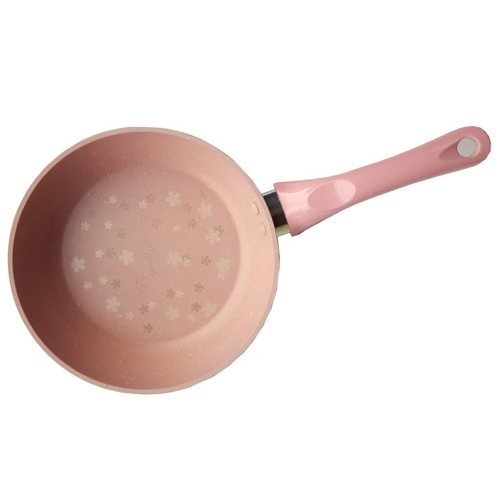 【Kiyodo】櫻花物語不沾平底鍋20cm (粉紅色 / 黑色)-細節圖2