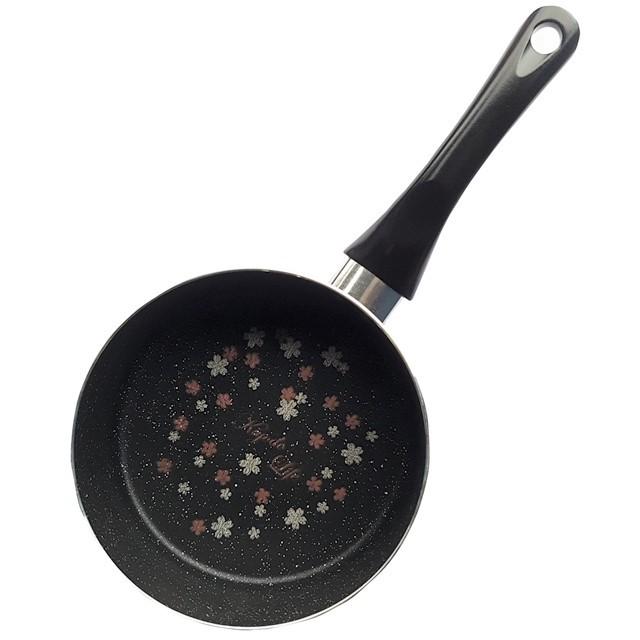 【Kiyodo】櫻花物語不沾片手鍋18cm (粉紅色 / 黑色)-細節圖2