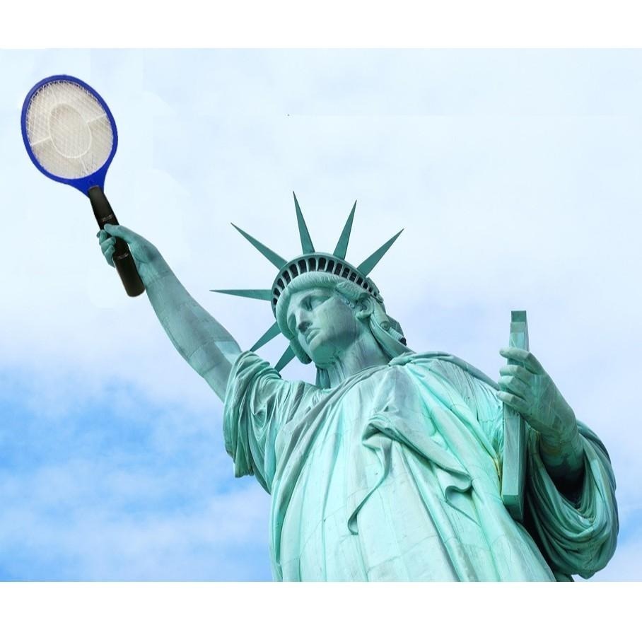 【Kiyodo】電蚊拍(三層網)-顏色隨機出貨 超取限3支-細節圖2