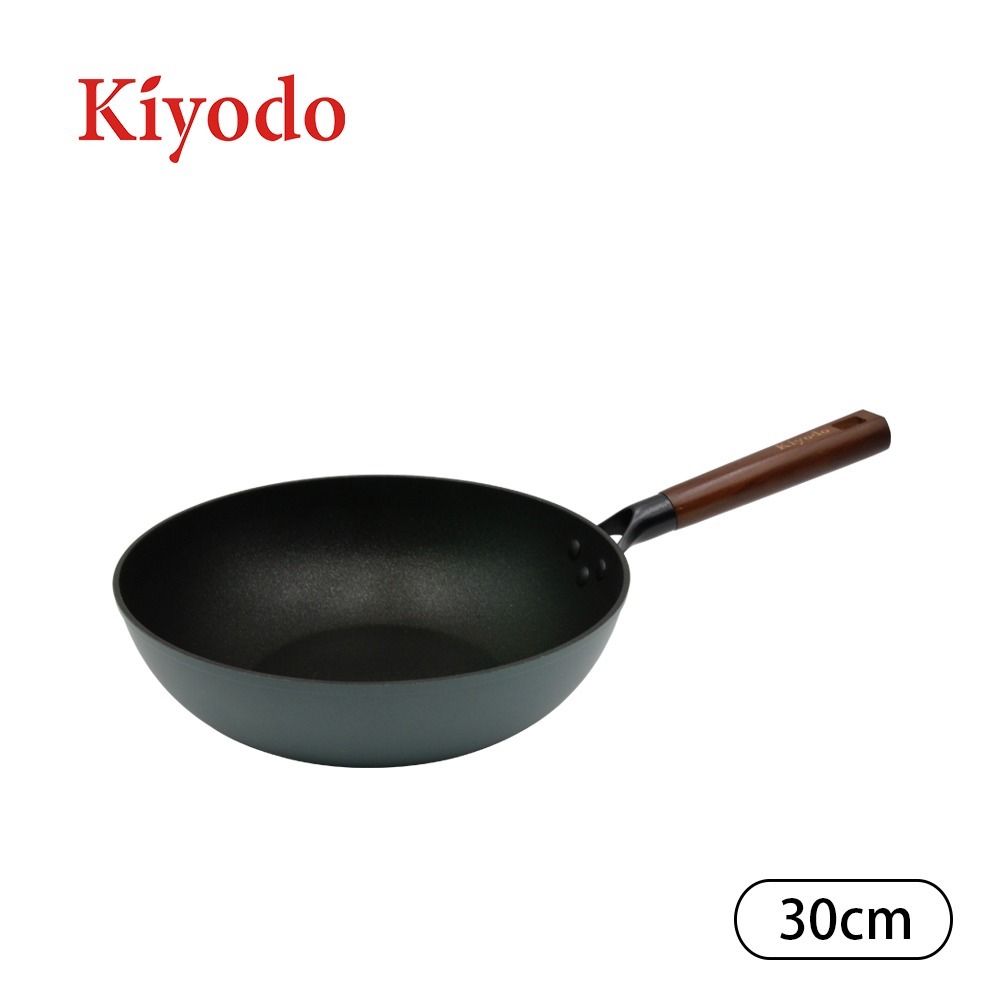 【Kiyodo】美佳石不沾平底鍋/炒鍋/炒鍋-附蓋(30cm)-細節圖4