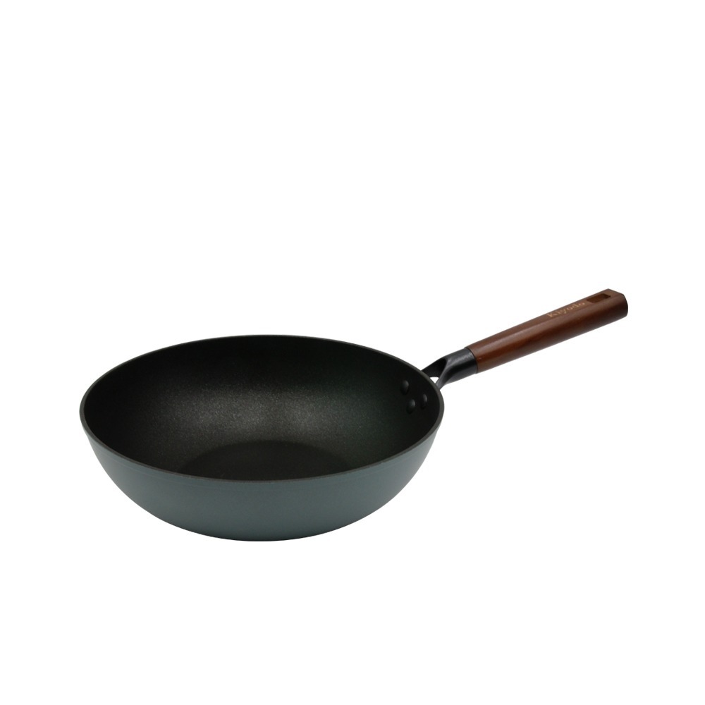 【Kiyodo】美佳石不沾平底鍋/炒鍋/炒鍋-附蓋(30cm)-規格圖7