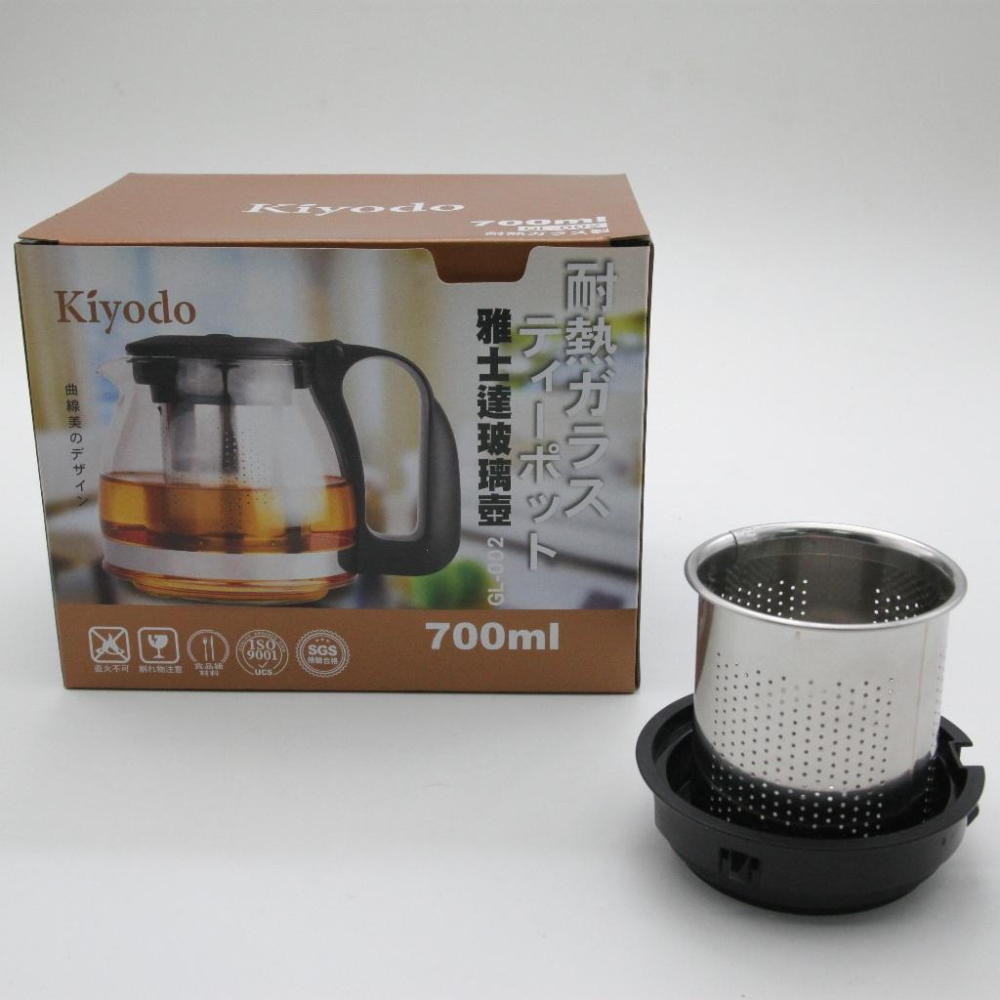 【Kiyodo】玻璃壺(配件) 700ml/1250ml/1700ml/2300ml-細節圖3