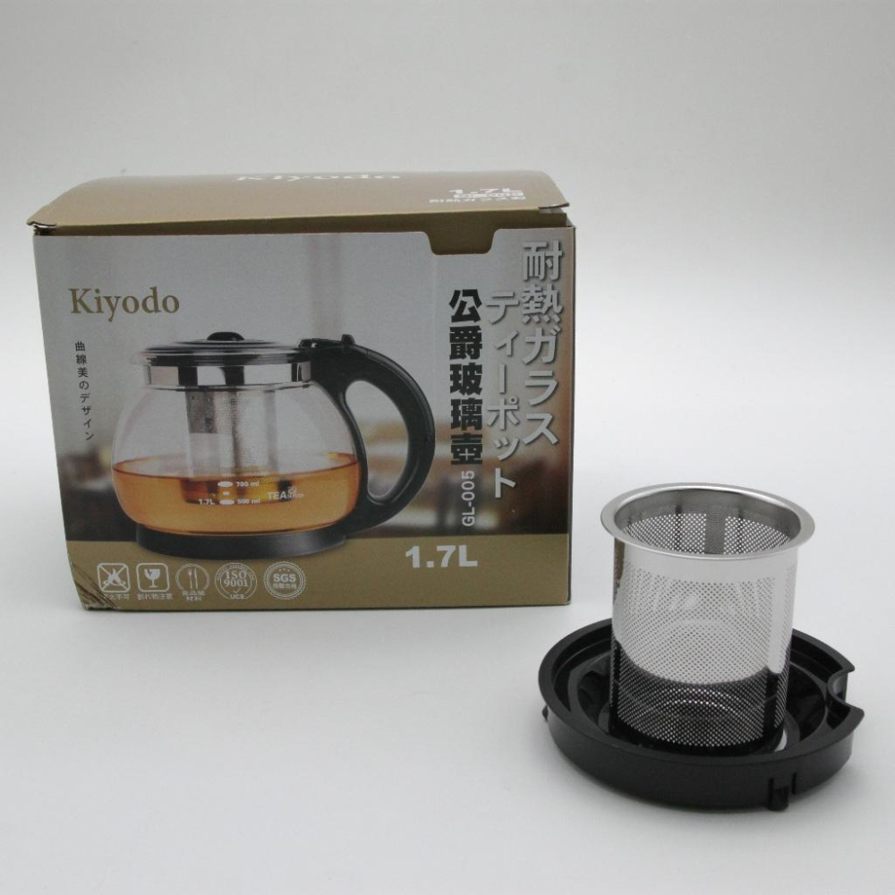 【Kiyodo】玻璃壺(配件) 700ml/1250ml/1700ml/2300ml-細節圖5