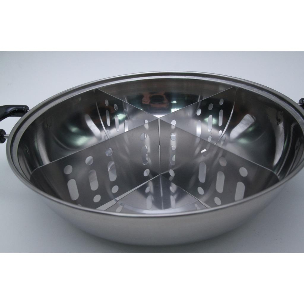 黑炫火鍋30cm-附笛吹蓋+火鍋分隔片(KS-730)-細節圖3