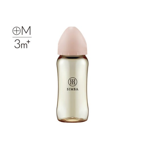 Simba 小獅王辛巴 蘊蜜鉑金PPSU寬口防脹氣奶瓶 360ML (十字M奶嘴)-奶瓶-規格圖1