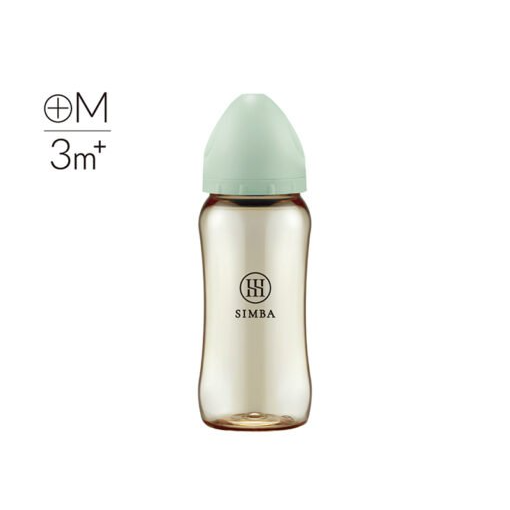 Simba 小獅王辛巴 蘊蜜鉑金PPSU寬口防脹氣奶瓶 360ML (十字M奶嘴)-奶瓶-規格圖1