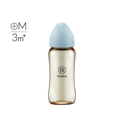Simba 小獅王辛巴 蘊蜜鉑金PPSU寬口防脹氣奶瓶 360ML (十字M奶嘴)-奶瓶-規格圖1