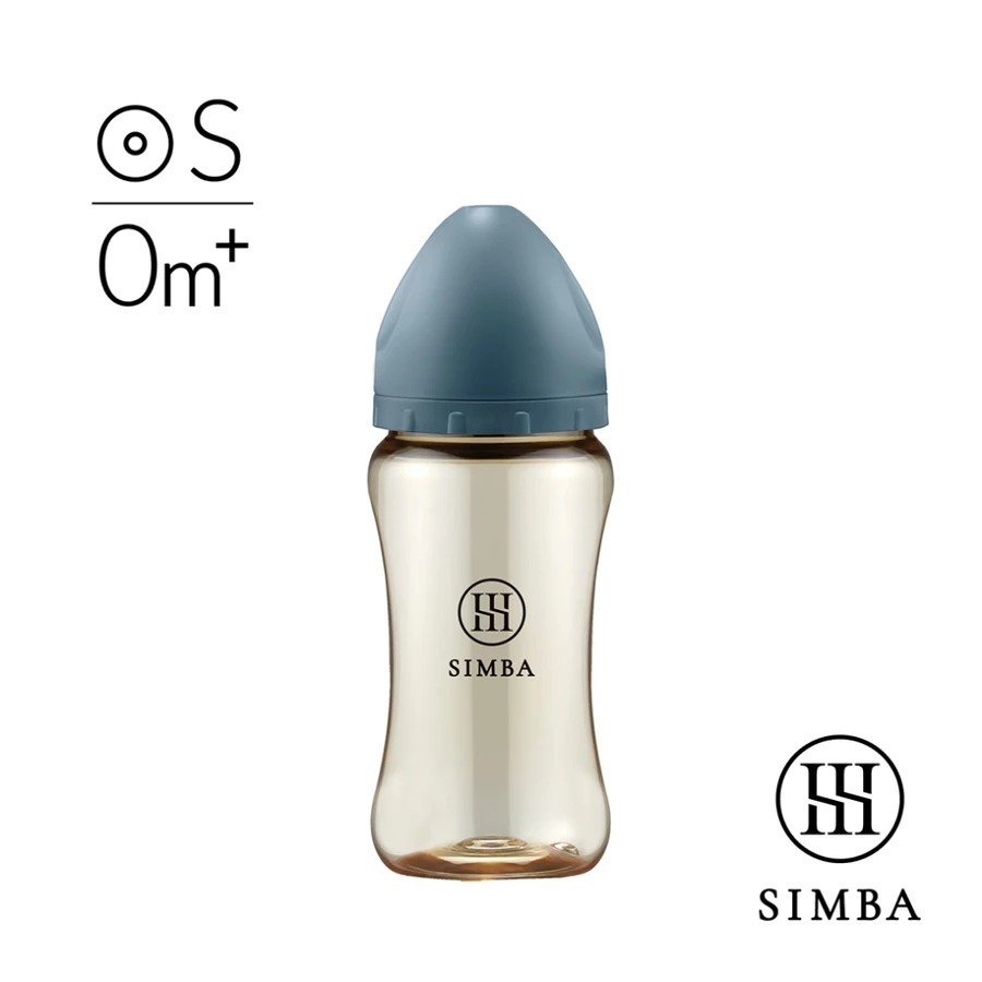 Simba 小獅王辛巴 蘊蜜鉑金PPSU寬口防脹氣奶瓶 270ML (圓孔S奶嘴)-奶瓶-規格圖1