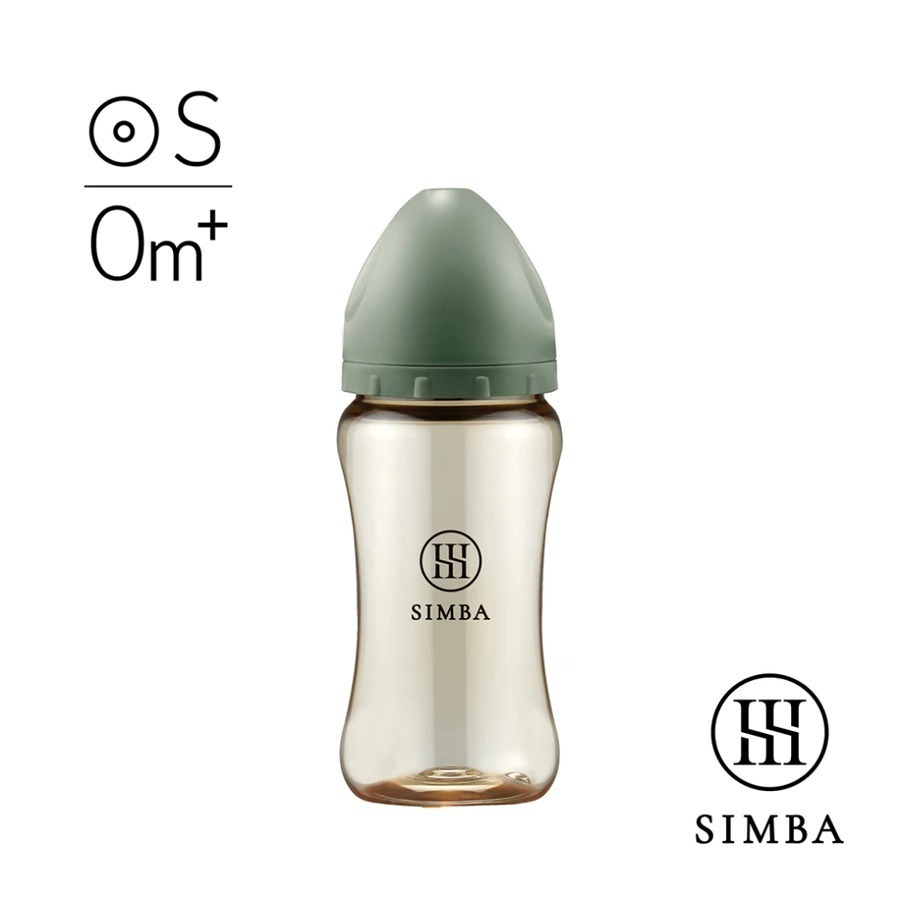 Simba 小獅王辛巴 蘊蜜鉑金PPSU寬口防脹氣奶瓶 270ML (圓孔S奶嘴)-奶瓶-規格圖1