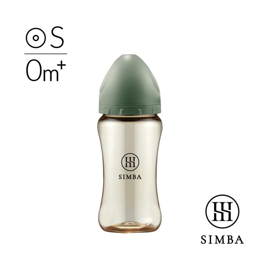 Simba 小獅王辛巴 蘊蜜鉑金PPSU寬口防脹氣奶瓶 270ML (圓孔S奶嘴)-奶瓶-規格圖1