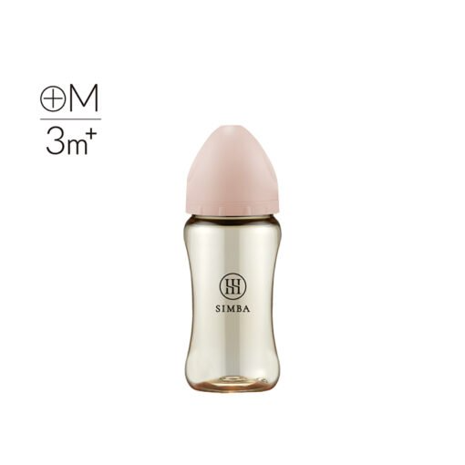 Simba 小獅王辛巴 蘊蜜鉑金PPSU寬口防脹氣奶瓶 270ML (十字M奶嘴)-奶瓶-規格圖1