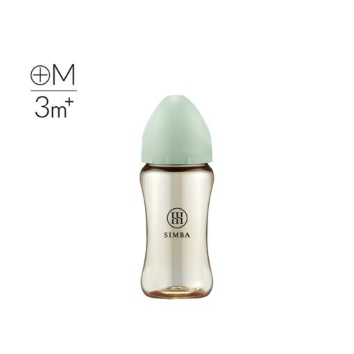 Simba 小獅王辛巴 蘊蜜鉑金PPSU寬口防脹氣奶瓶 270ML (十字M奶嘴)-奶瓶-規格圖1