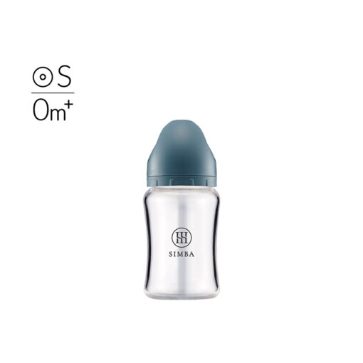 Simba 小獅王辛巴 蘊蜜鉑金玻璃寬口防脹氣奶瓶 180ML (圓孔S奶嘴)-奶瓶-規格圖1