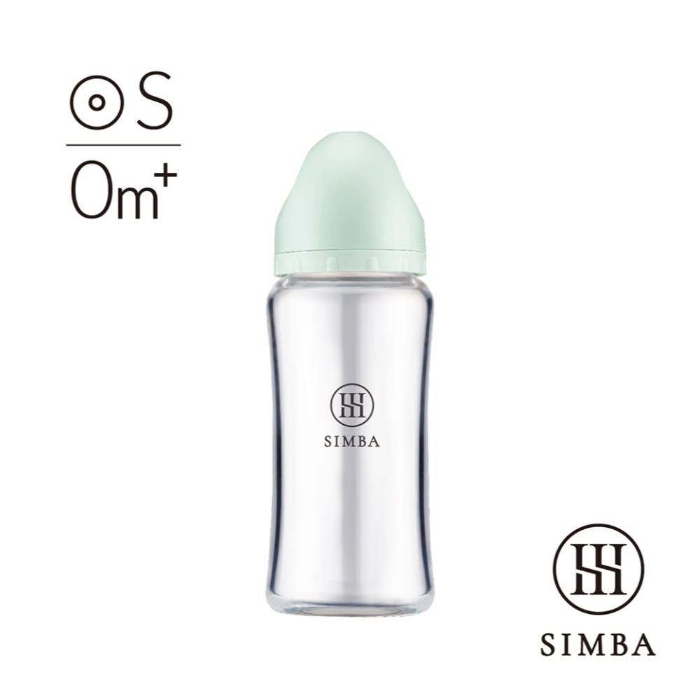 Simba 小獅王辛巴 蘊蜜鉑金玻璃寬口防脹氣奶瓶 270ML (圓孔S奶嘴)-奶瓶-規格圖1