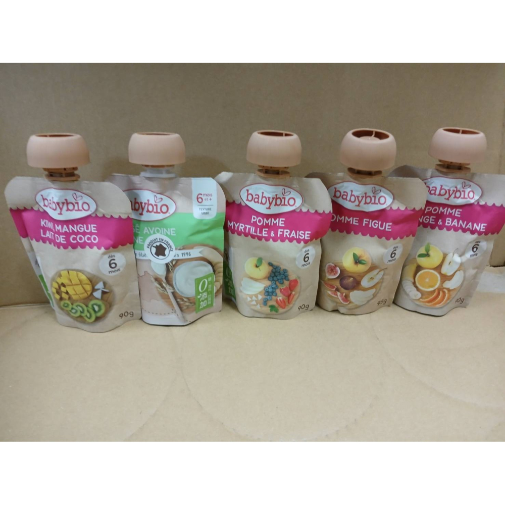 下單前請先聊聊是否有現貨~法國貝優 Babybio 生機纖果泥 85g 90g 寶寶副食品 果泥-細節圖2