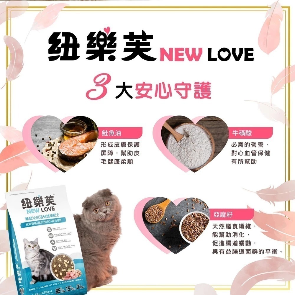 紐樂芙 NEW LOVE 無穀貓糧+凍乾 300g 無穀凍乾貓飼料 無穀貓糧 泌尿道保健 貓凍乾 凍乾飼料 凍乾糧-細節圖3