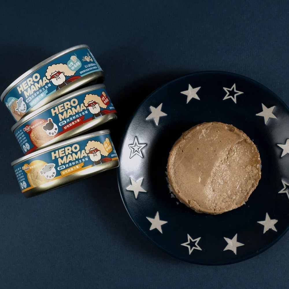 HeroMama 溯源鮮肉主食罐80g單罐 貓罐 貓主食 貓罐頭 貓咪罐頭 主食貓罐-細節圖2