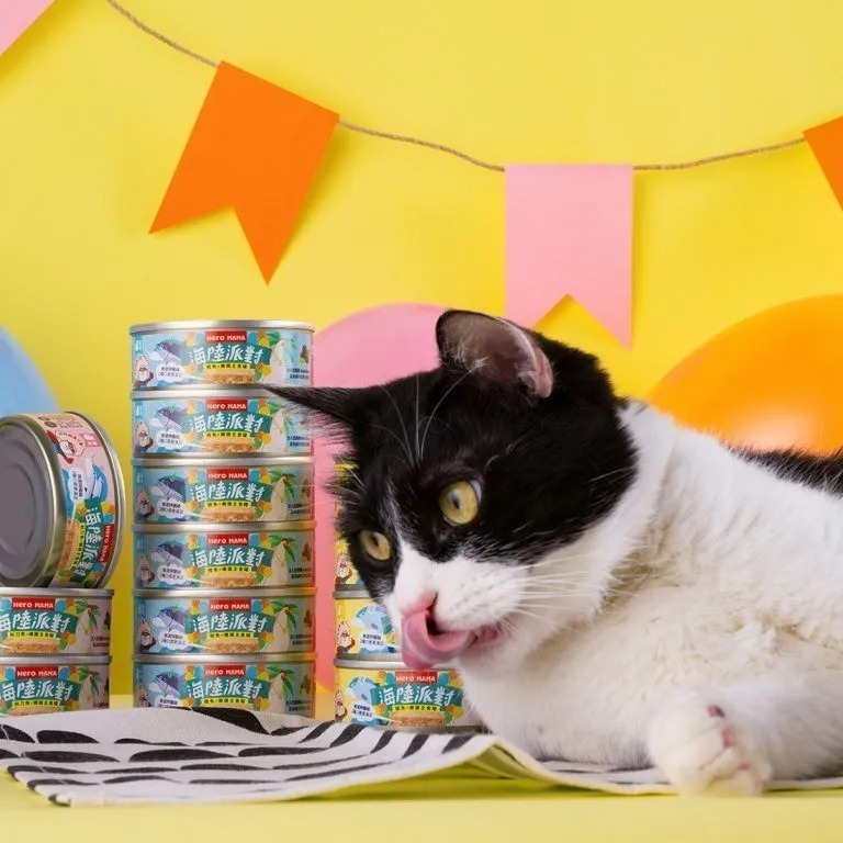 HeroMama 海陸派對主食罐80g單罐 貓罐 貓主食 貓罐頭 貓咪罐頭 主食貓罐-細節圖7
