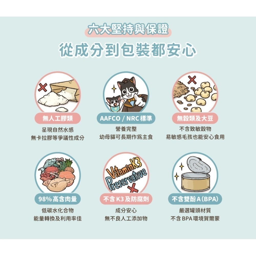 汪喵星球 98%幼母貓無膠營養主食罐 單罐80G 幼貓罐 幼貓 貓主食 無膠 貓罐 營養罐-細節圖9