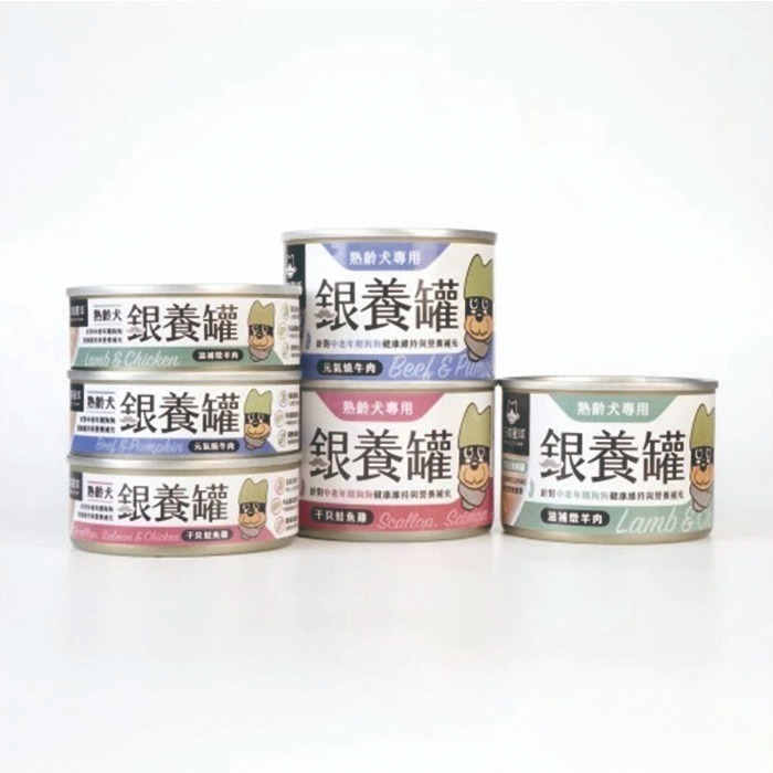 汪喵星球 銀養罐 熟齡犬無膠銀養主食罐 80g / 165g 熟齡犬 低鈉無膠主食罐-細節圖2