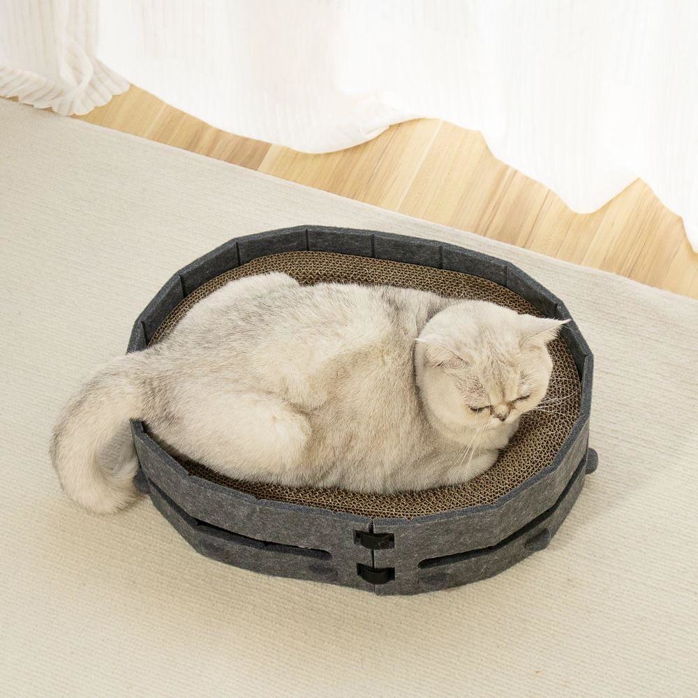 主子優選 橢圓軌道球貓窩 貓抓板 貓抓板系列 瓦愣紙貓抓板 貓窩貓抓板 貓抓板 貓抓窩 🐾-細節圖2