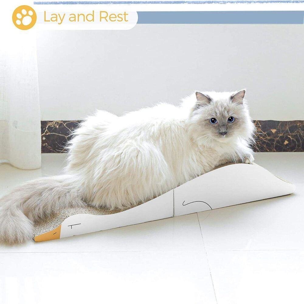 主子優選 趴趴鴨摺疊貓抓板 貓抓板 貓抓板系列 瓦愣紙貓抓板 貓抓板 🐾-細節圖8