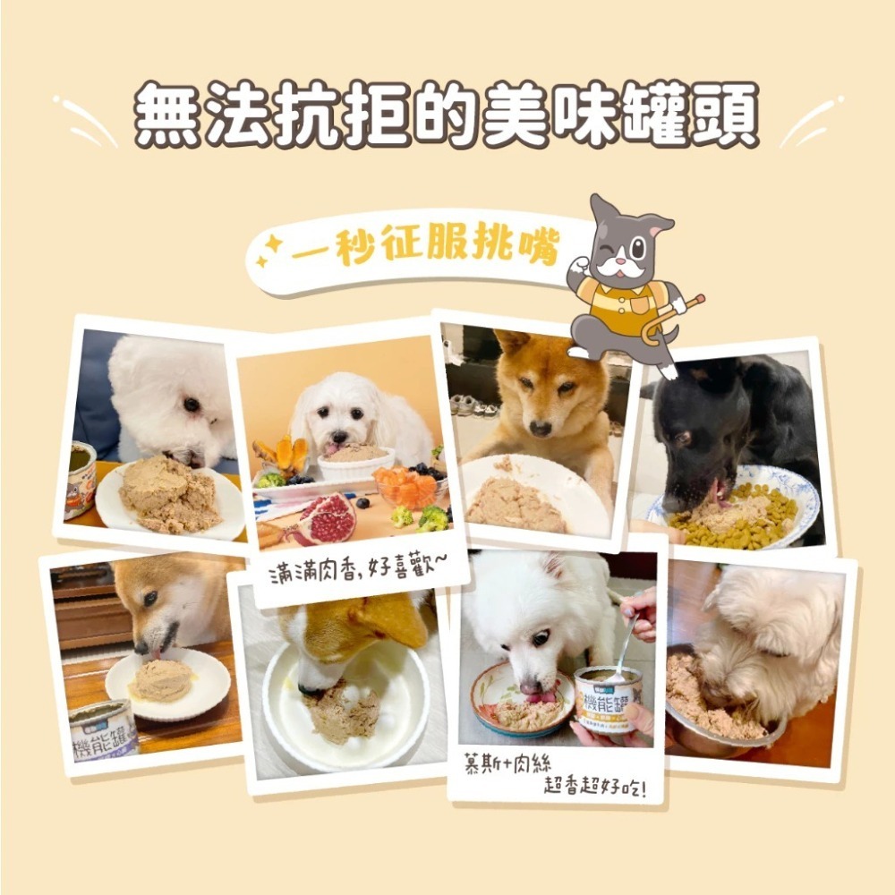 怪獸部落 犬用 保健機能主食罐165G 單罐 狗狗罐頭 主食罐 狗主食 成犬 老犬  熟齡犬 挑食犬-細節圖6