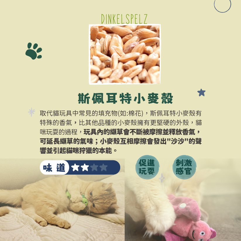 Aumüller 奧咪樂 德國貓草玩具(纈草根、斯佩耳特小麥殼)-細節圖5