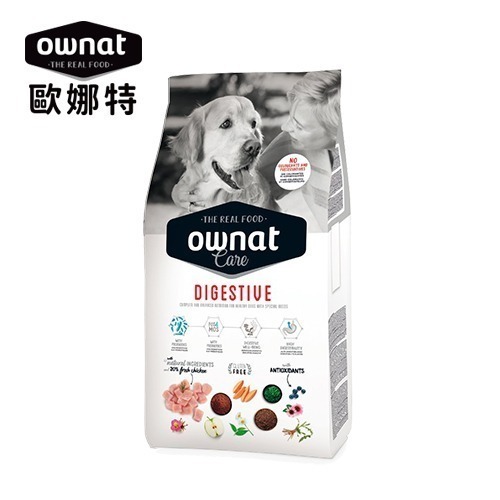 歐娜特 OWNAT 狗飼料 無麩質 CARE系列 (關節/腸胃/皮毛)機能照護配方3KG-規格圖1