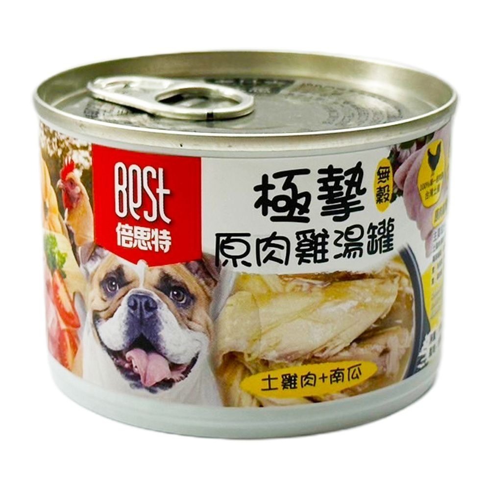 BEST 倍思特 極摯原肉雞湯罐165g狗罐頭 犬罐頭 全犬適用-規格圖5