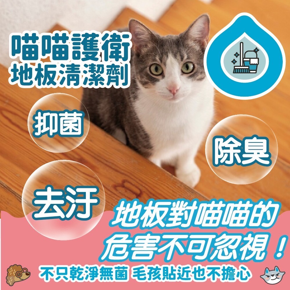 ODOUT 臭味滾 地板清潔劑-貓家庭適用180ml/480ml-細節圖7