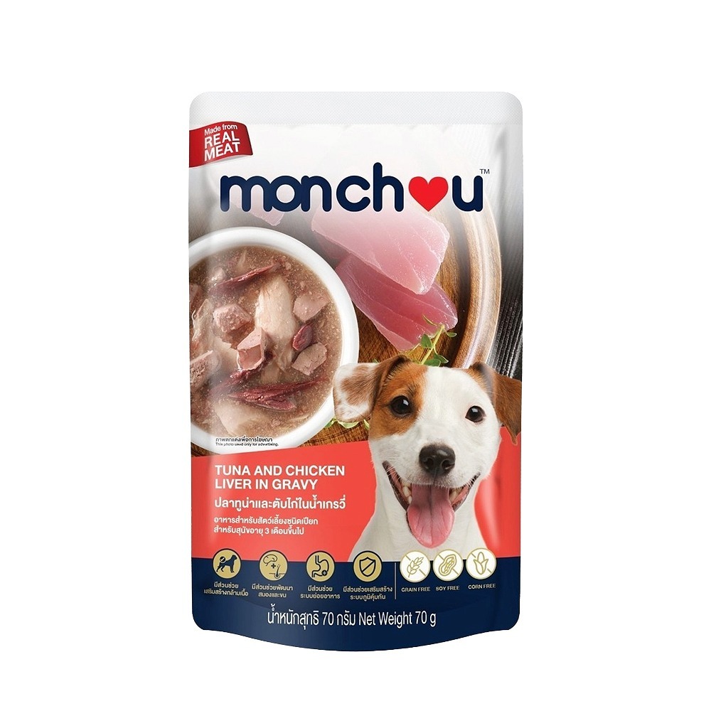 萌啾 Monchou 狗餐包 真肉煲 70g 狗湯包 狗罐 補水 狗用餐包 副食-規格圖9