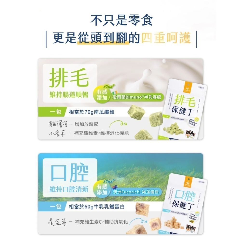 汪喵星球 機能保健丁 犬貓凍乾保健零食20g 貓零食 狗零食-細節圖5
