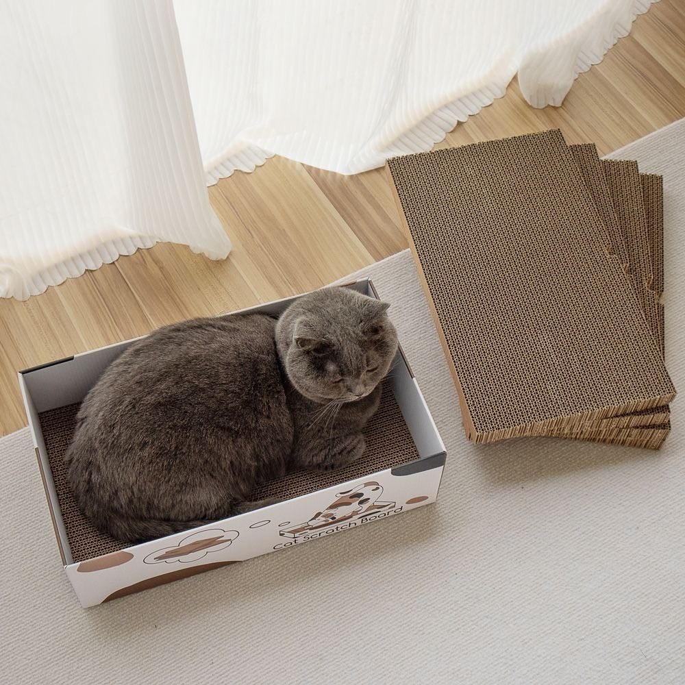 主子優選 五合一貓抓板 貓抓板系列 瓦愣紙貓抓板 貓窩貓抓板 貓抓板 貓抓窩-細節圖4