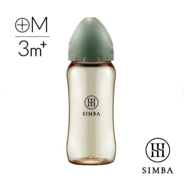小獅王辛巴 Simba 新色 蘊蜜鉑金PPSU寬口奶瓶360ml(十字M奶嘴)(3個月以上)-細節圖4