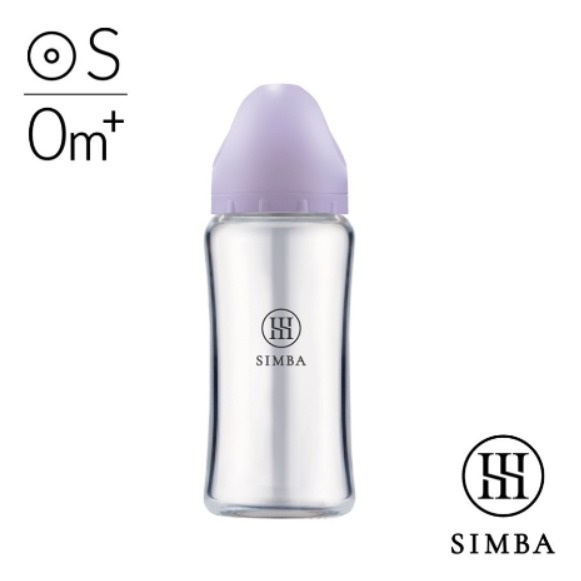 小獅王辛巴 Simba 蘊蜜質金玻璃寬口防脹氣奶瓶270ml(附圓孔S奶嘴)-細節圖2