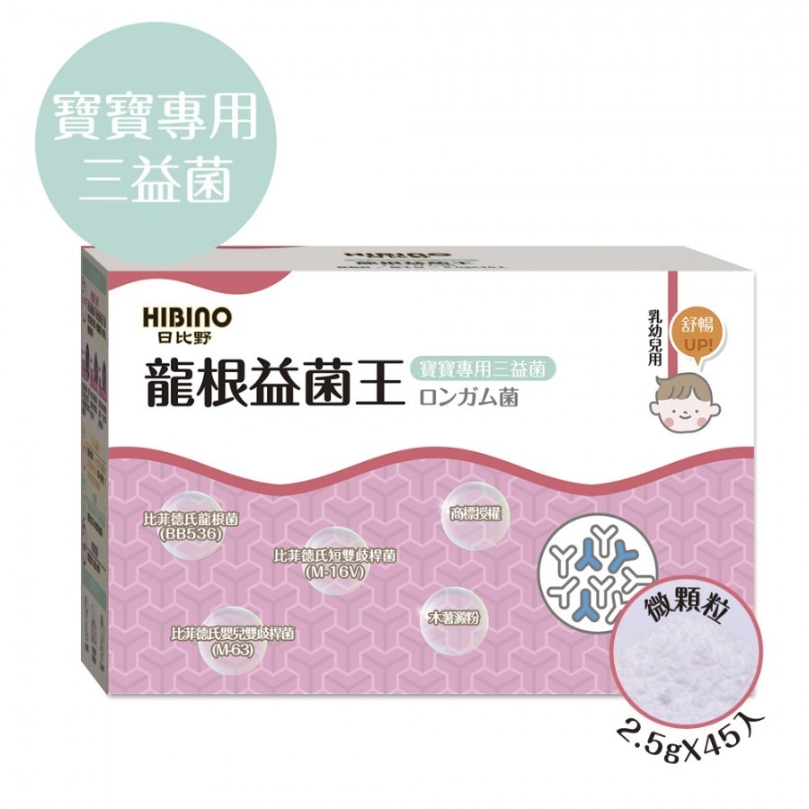 日比野【乳酮糖】/【龍根益菌王】-隨手包45入  乳幼兒用  微顆粒-規格圖2