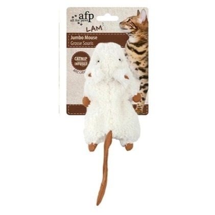 AFP貓用玩具 羔羊毛系列-貓薄荷齧齒鼠 共3種-規格圖1