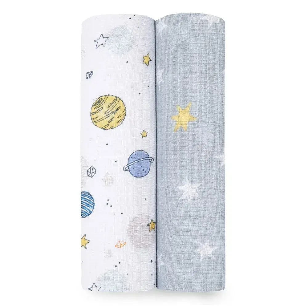 【Aden & Anais】 竹纖維/100％棉 多功能包巾2入/共13種 可任選112cm*112cm-規格圖3