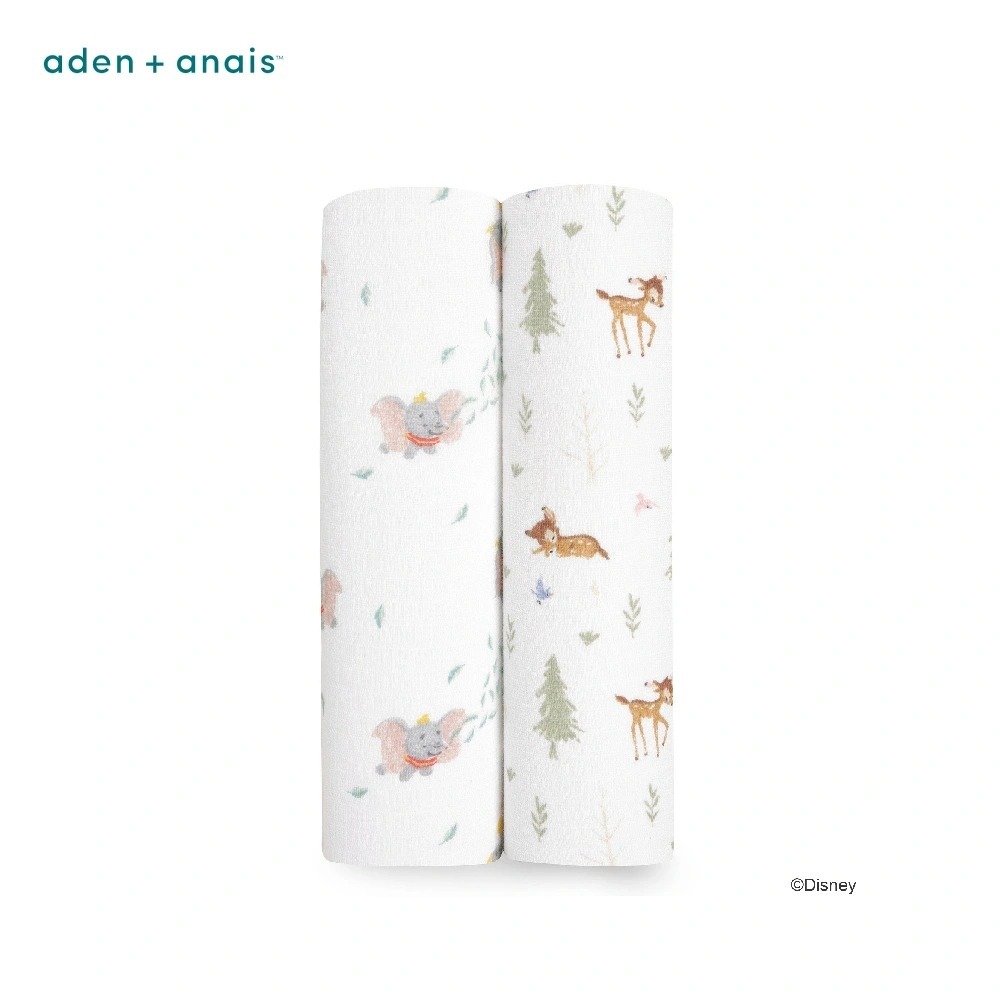 【Aden & Anais】 竹纖維/100％棉 多功能包巾2入/共13種 可任選112cm*112cm-規格圖3