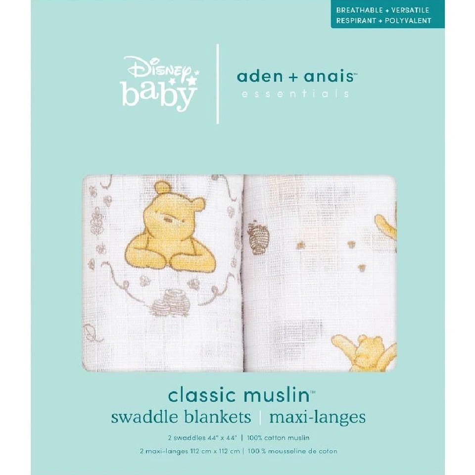 【Aden & Anais】 竹纖維/100％棉 多功能包巾2入/共13種 可任選112cm*112cm-規格圖3