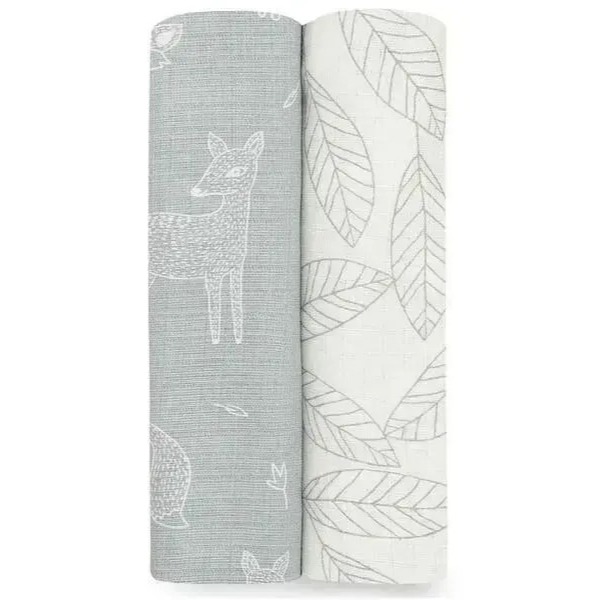 【Aden & Anais】 竹纖維/100％棉 多功能包巾2入/共13種 可任選112cm*112cm-規格圖3