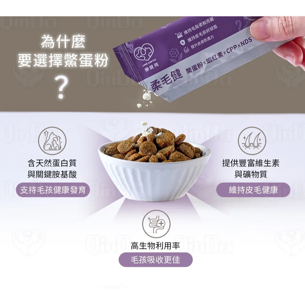 【樂健飛】皮毛｜柔毛健 鱉蛋粉+蝦紅素+CPP+NDS (15包/盒)、(40包/盒)-細節圖6