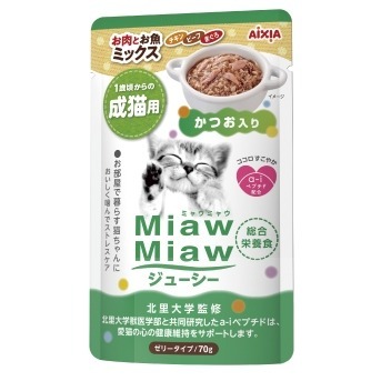 AIXIA 愛喜雅 妙喵主食軟包 70g 主食餐包 妙喵餐包 貓餐包-規格圖3