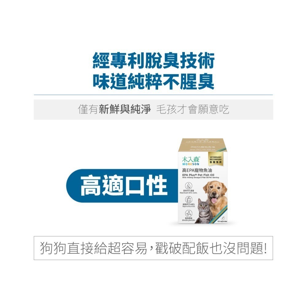 木入森 高EPA寵物魚油 60顆/盒(膠囊/貓狗魚油/寵物魚油/寵物保健)-細節圖5