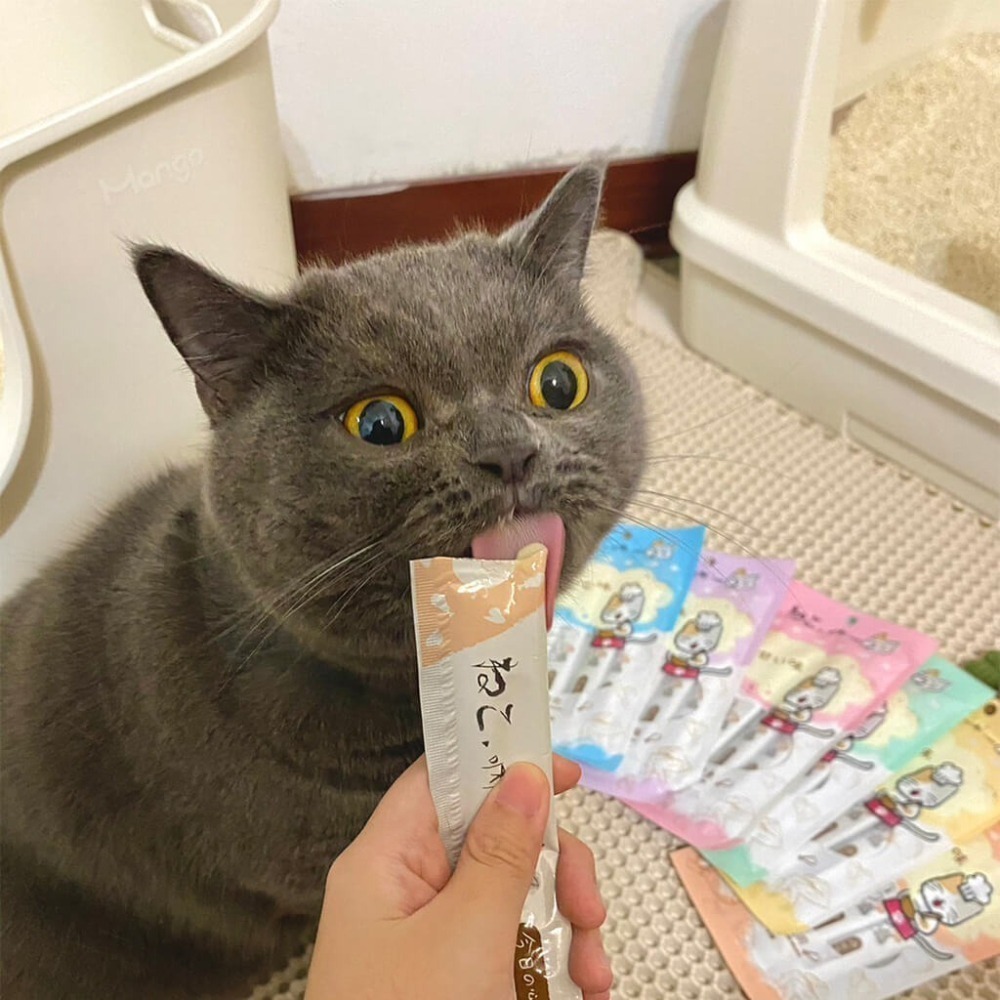 買5包送1包 吶一口貓肉泥 15G 4入/包 貓肉泥 貓零食 肉泥條 貓咪點心 貓咪食品 全齡貓-細節圖6