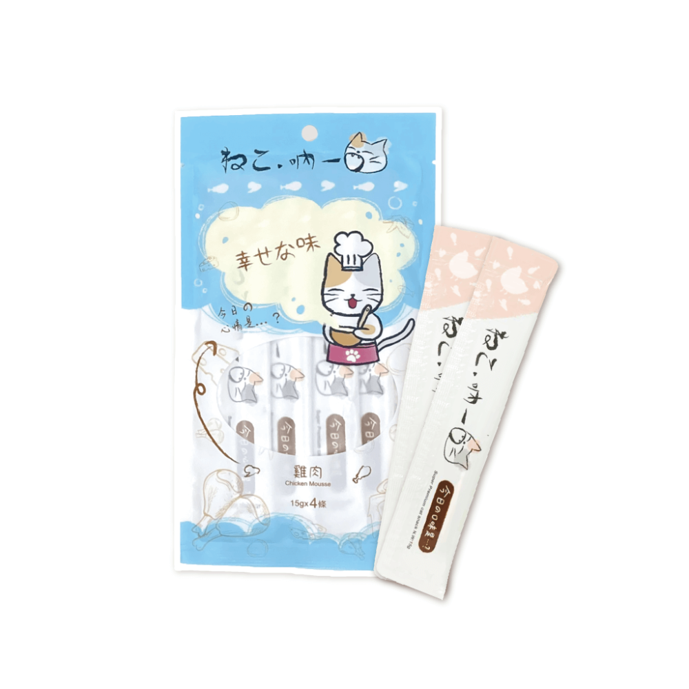 買5包送1包 吶一口貓肉泥 15G 4入/包 貓肉泥 貓零食 肉泥條 貓咪點心 貓咪食品 全齡貓-規格圖8