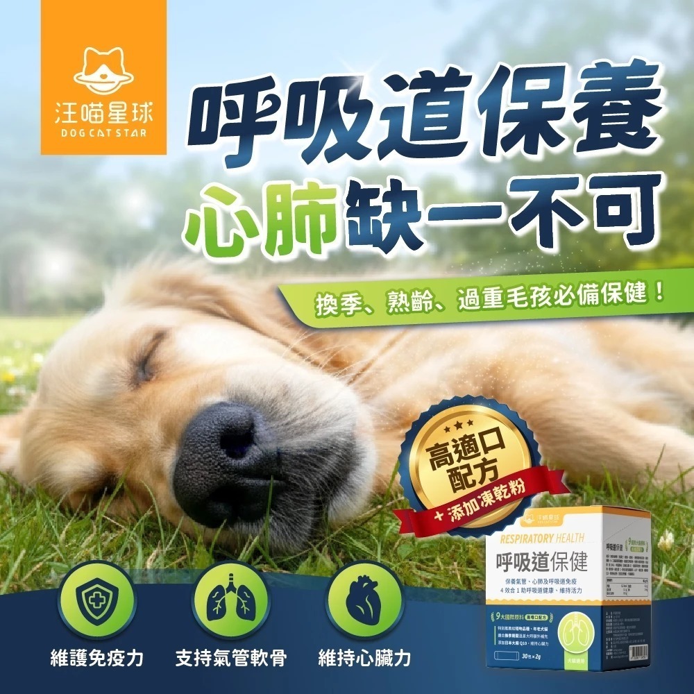 汪喵星球 呼吸道保健 盒裝30包 2G/包 貓狗 保健品-細節圖2